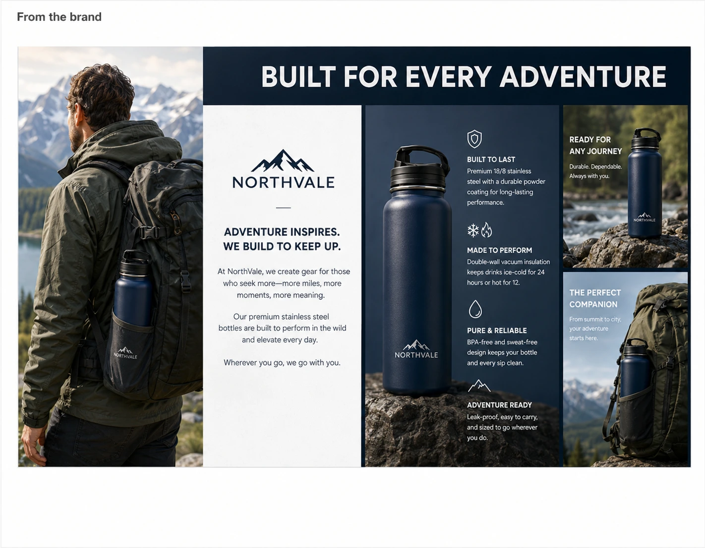 Amazon brand story design portfolio work