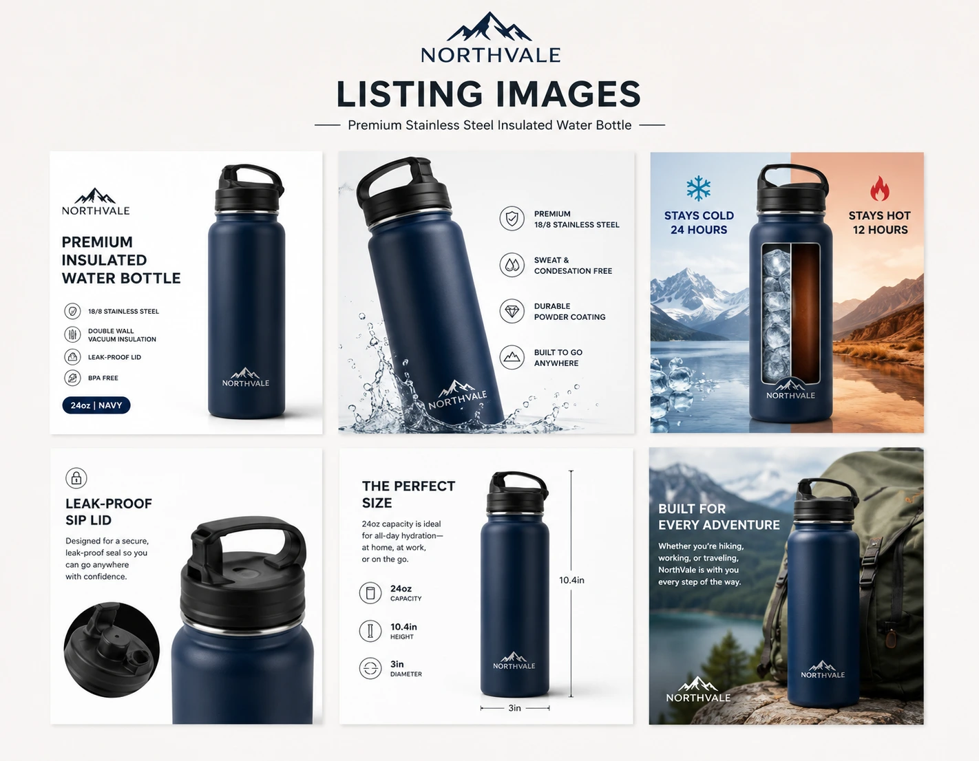 Amazon listing images and product graphics portfolio work