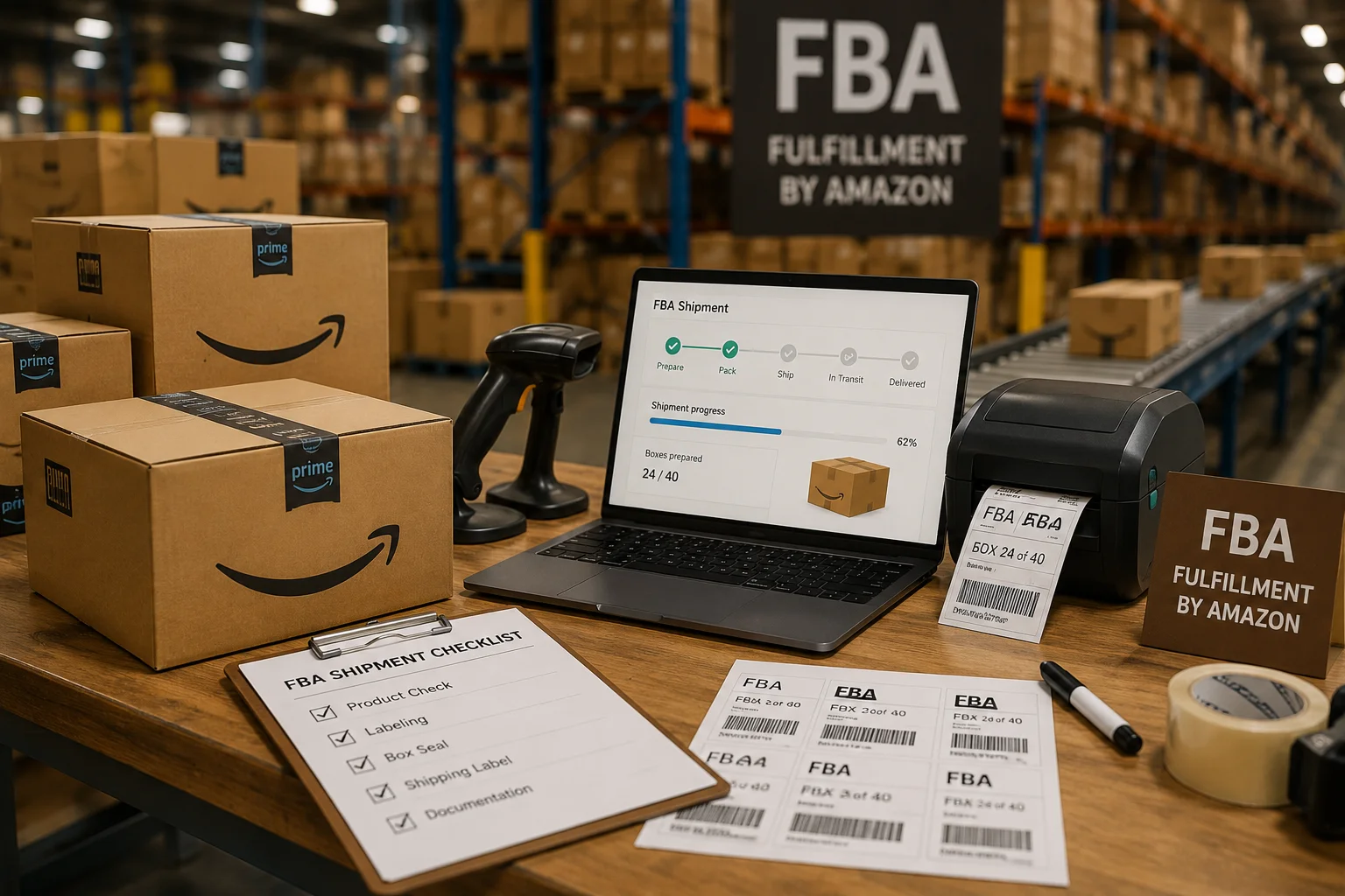 Amazon FBA shipping and operations workflow